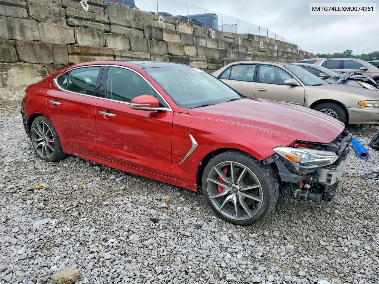2021 Genesis G70 3.3T VIN: KMTG74LEXMU074261 Lot: 60115086