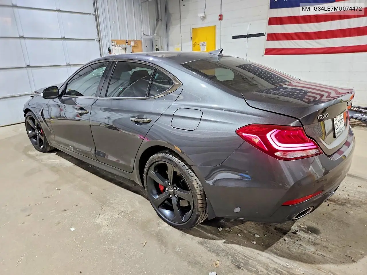 2021 Genesis G70 3.3T VIN: KMTG34LE7MU074472 Lot: 60382266