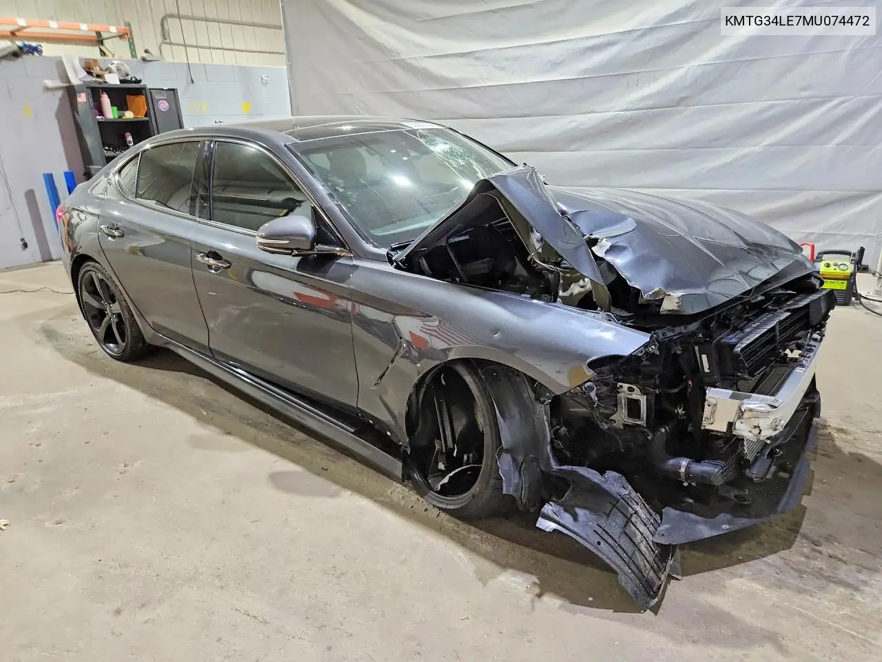2021 Genesis G70 3.3T VIN: KMTG34LE7MU074472 Lot: 60382266