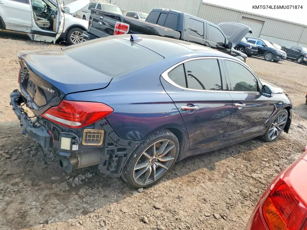 2021 Genesis G70 3.3T VIN: KMTG74LE6MU071874 Lot: 60771686