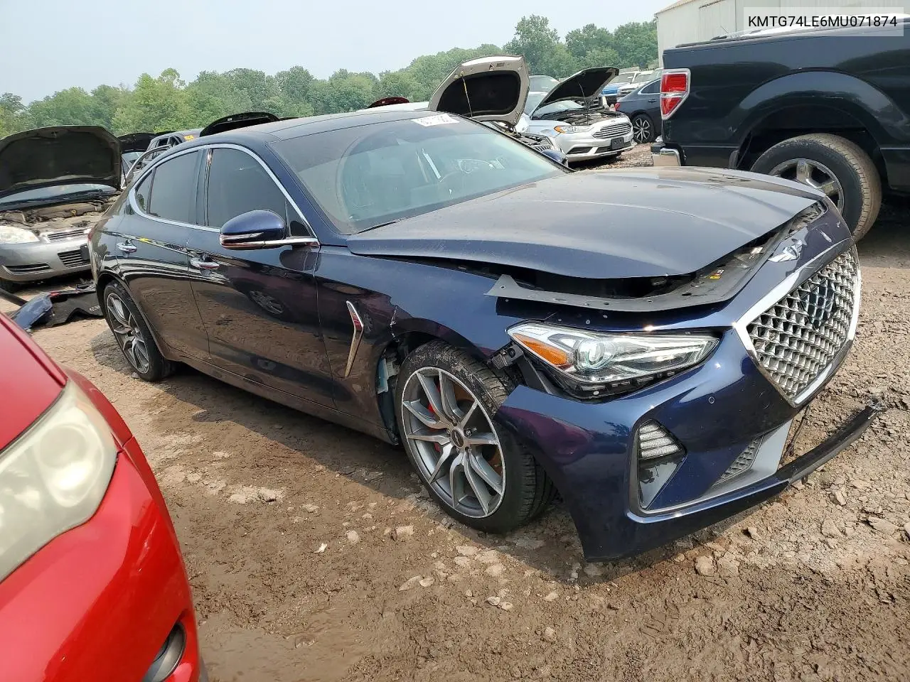 2021 Genesis G70 3.3T VIN: KMTG74LE6MU071874 Lot: 60771686