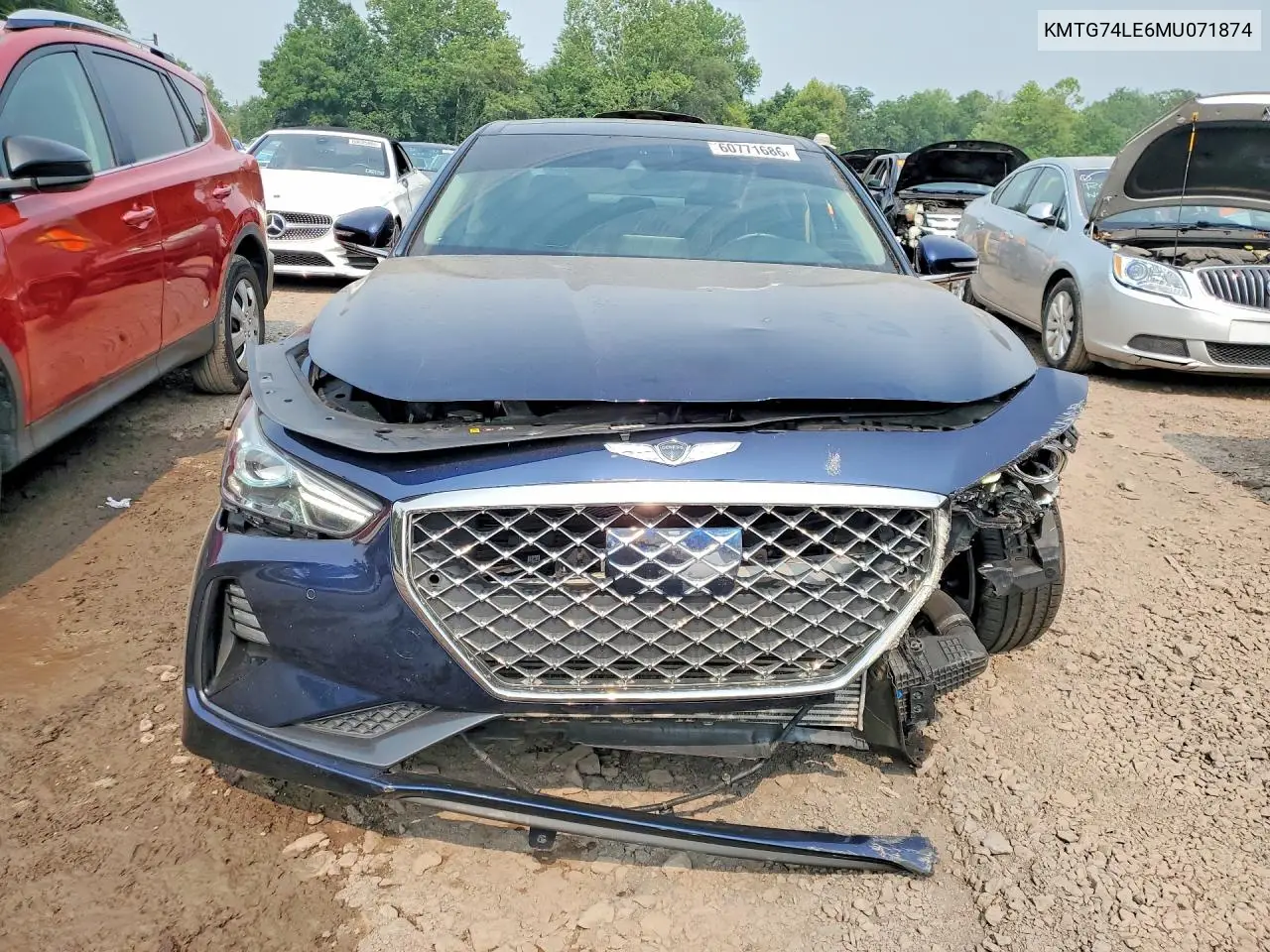 2021 Genesis G70 3.3T VIN: KMTG74LE6MU071874 Lot: 60771686