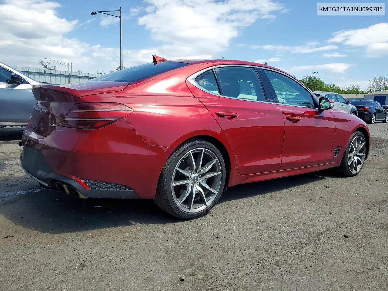 2022 Genesis G70 2.0T VIN: KMTG34TA1NU099785 Lot: 52561976