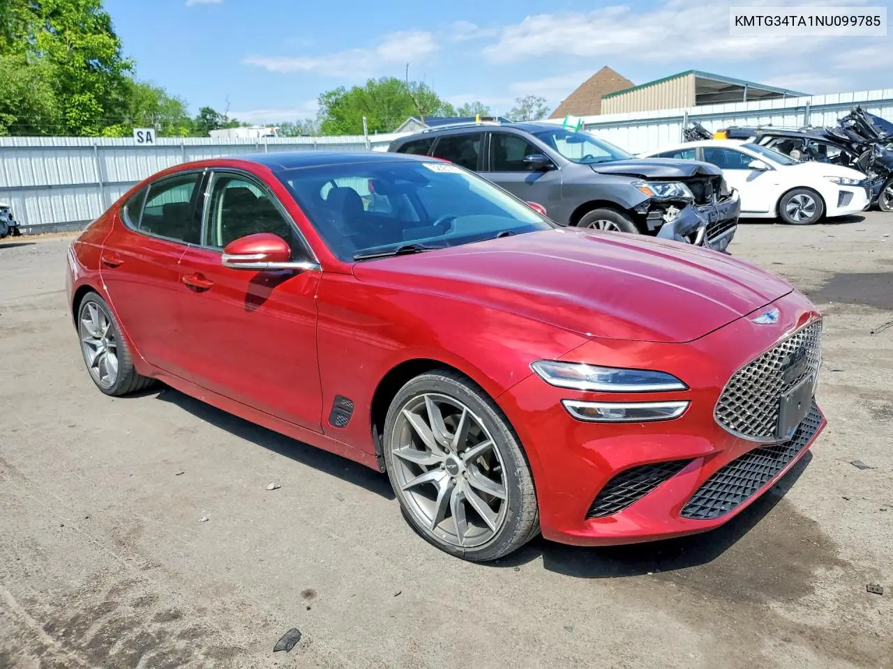 2022 Genesis G70 2.0T VIN: KMTG34TA1NU099785 Lot: 52561976
