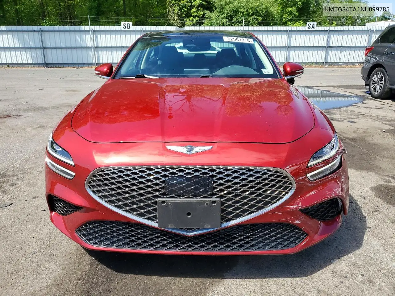 2022 Genesis G70 2.0T VIN: KMTG34TA1NU099785 Lot: 52561976