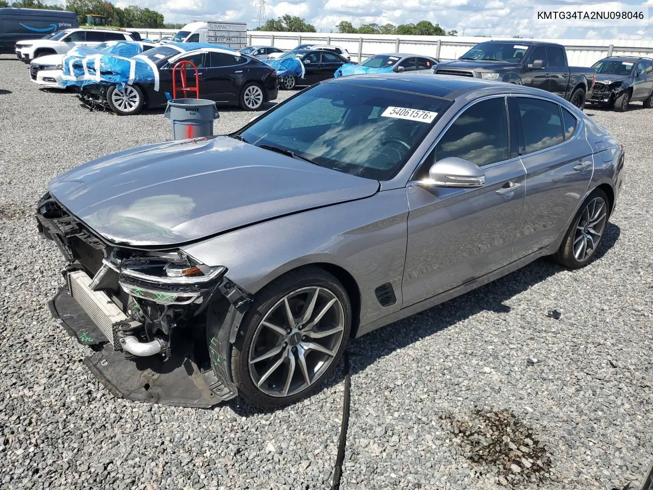 2022 Genesis G70 2.0T VIN: KMTG34TA2NU098046 Lot: 54061576