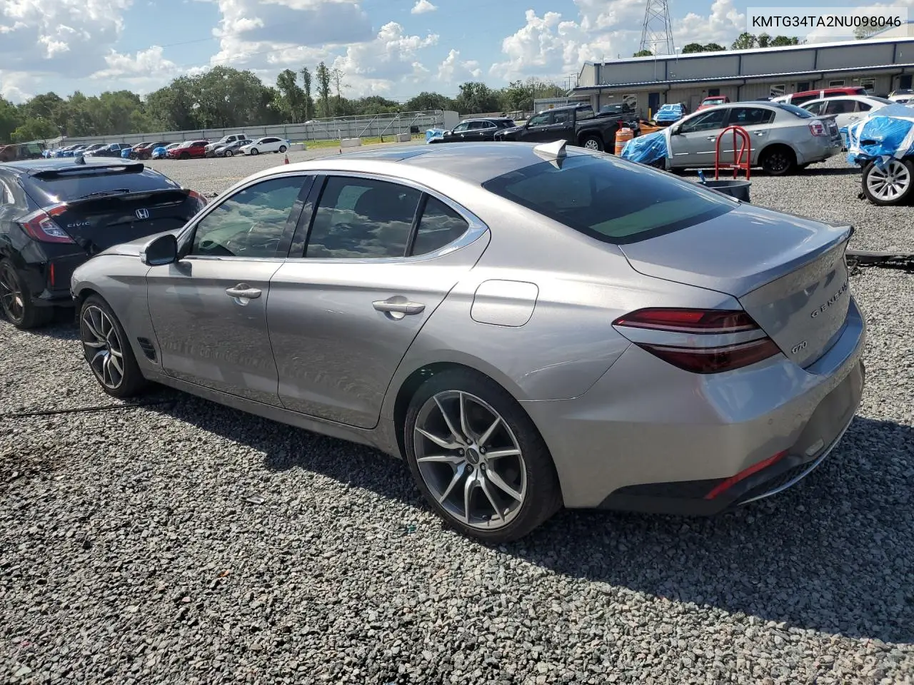 2022 Genesis G70 2.0T VIN: KMTG34TA2NU098046 Lot: 54061576