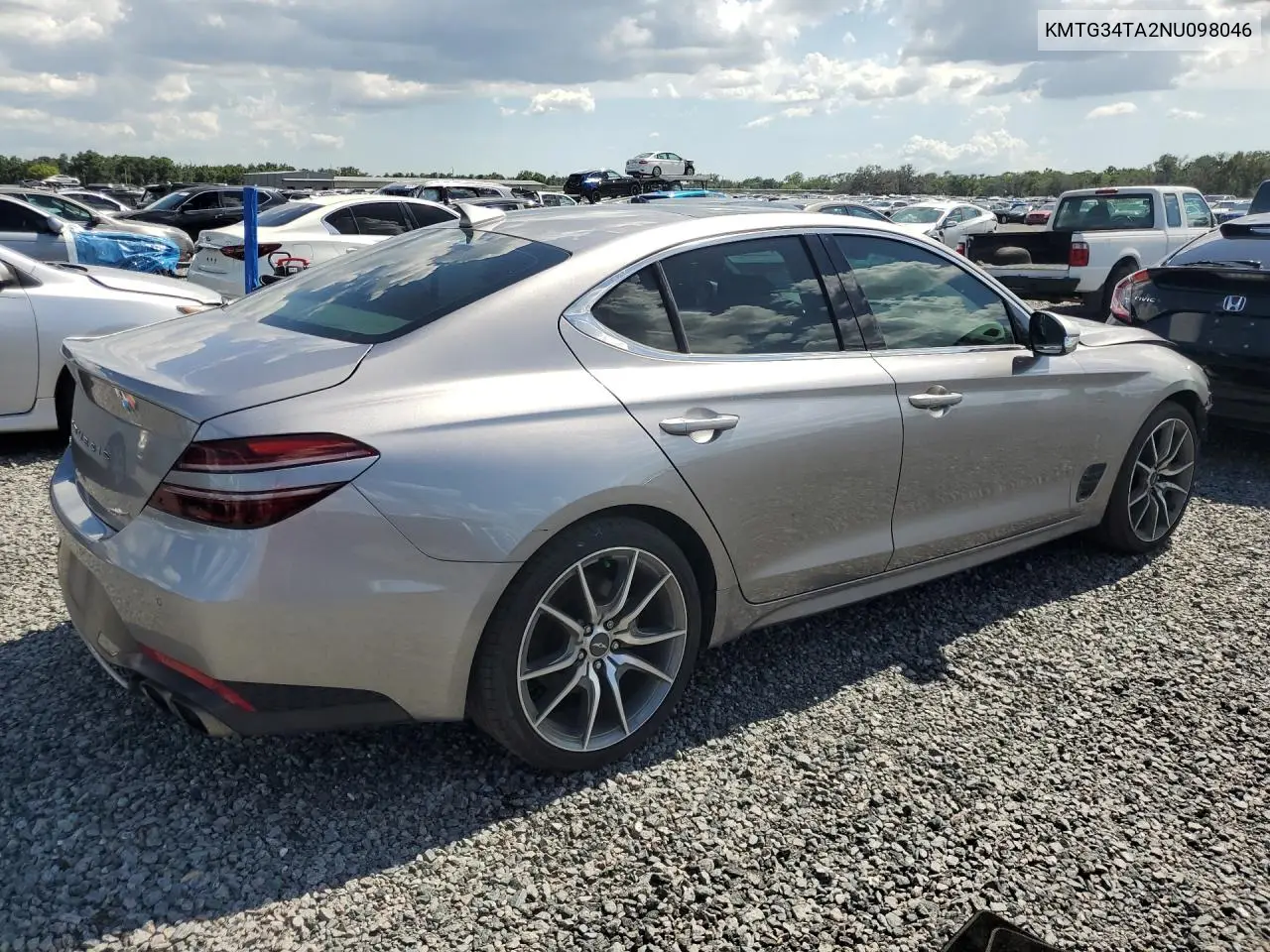 2022 Genesis G70 2.0T VIN: KMTG34TA2NU098046 Lot: 54061576