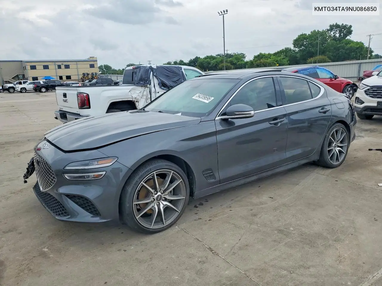 2022 Genesis G70 2.0T VIN: KMTG34TA9NU086850 Lot: 54209696