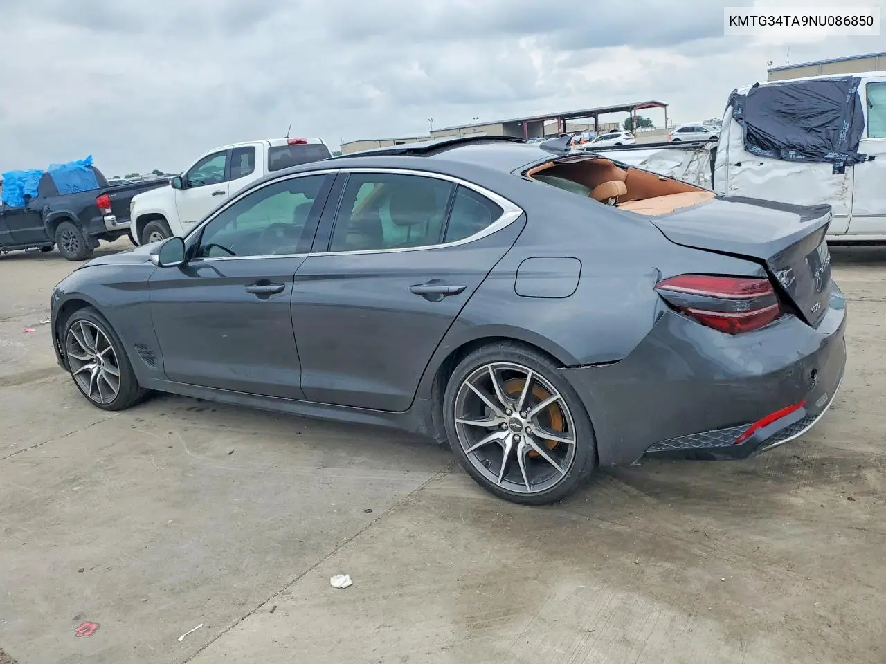 2022 Genesis G70 2.0T VIN: KMTG34TA9NU086850 Lot: 54209696