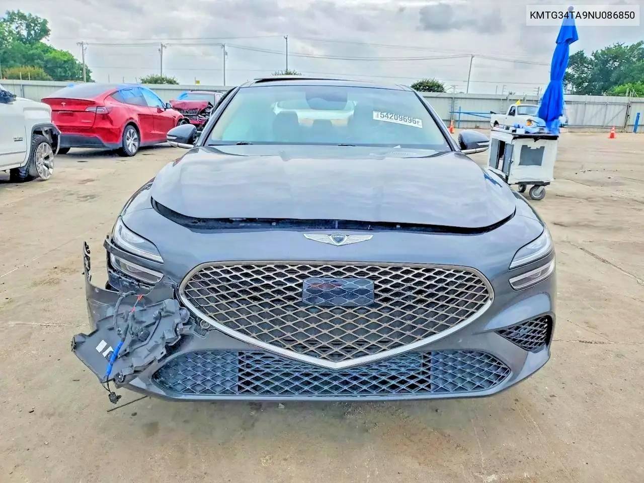 2022 Genesis G70 2.0T VIN: KMTG34TA9NU086850 Lot: 54209696