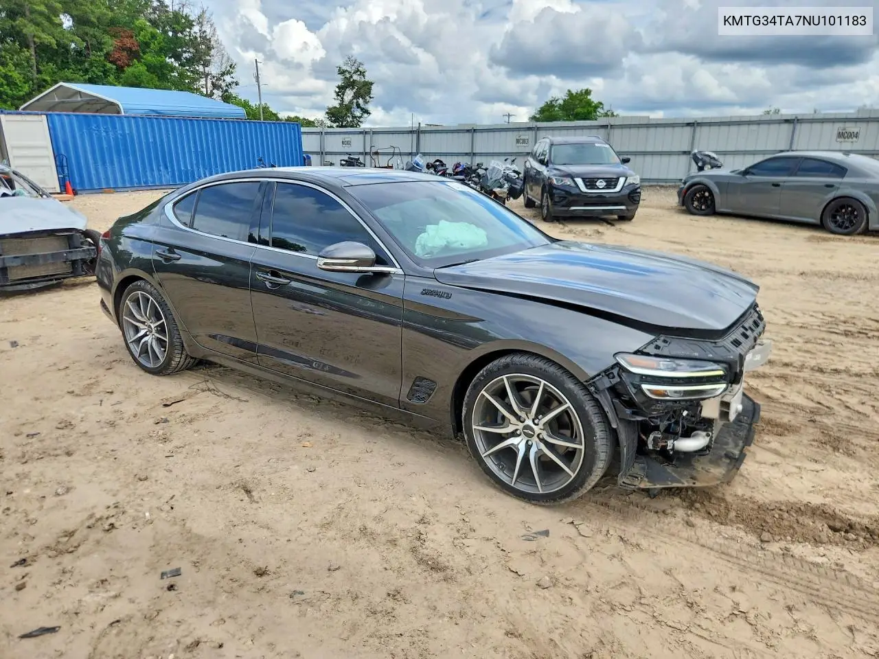 2022 Genesis G70 2.0T VIN: KMTG34TA7NU101183 Lot: 54925876