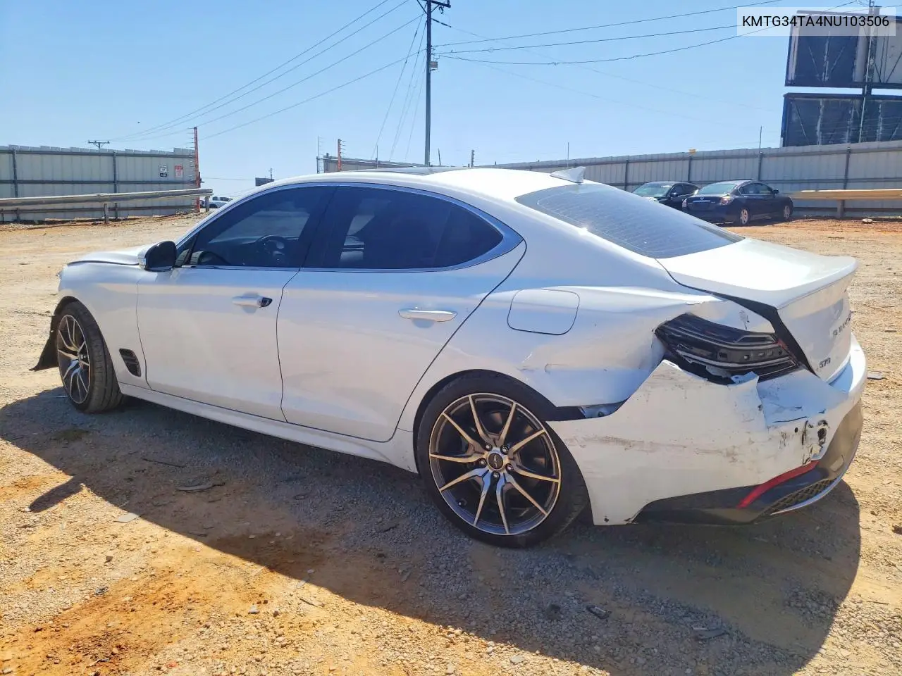 2022 Genesis G70 2.0T VIN: KMTG34TA4NU103506 Lot: 56286496