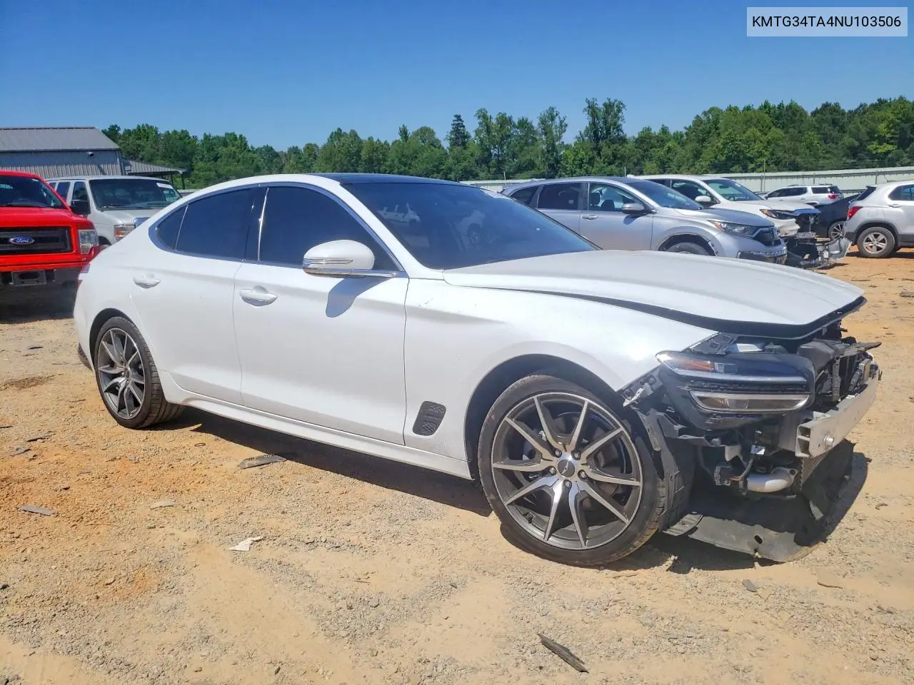 2022 Genesis G70 2.0T VIN: KMTG34TA4NU103506 Lot: 56286496