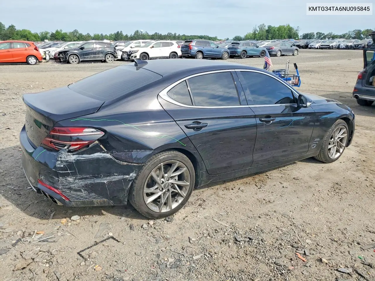 2022 Genesis G70 2.0T VIN: KMTG34TA6NU095845 Lot: 56297276