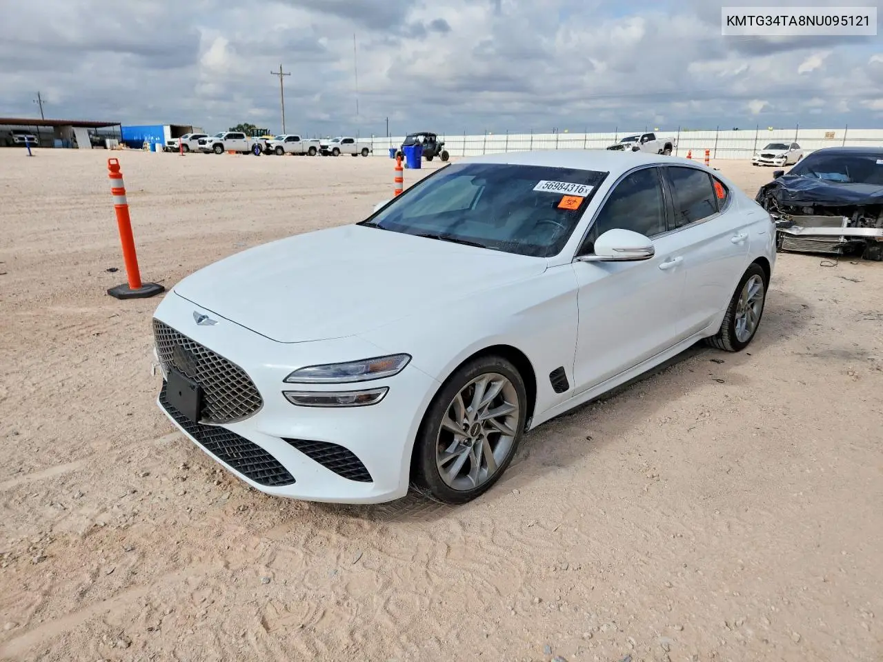 2022 Genesis G70 2.0T VIN: KMTG34TA8NU095121 Lot: 56984316