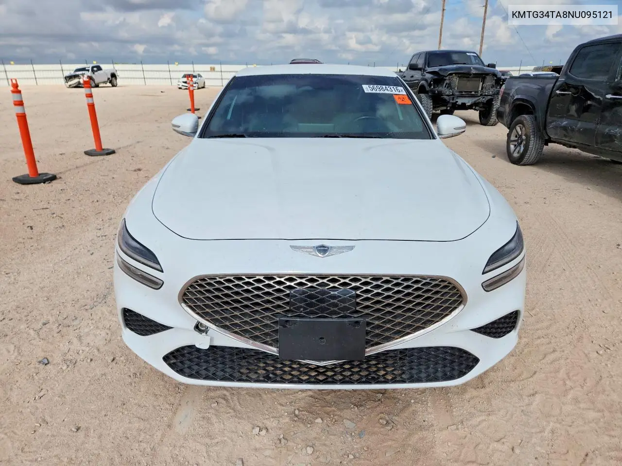 2022 Genesis G70 2.0T VIN: KMTG34TA8NU095121 Lot: 56984316