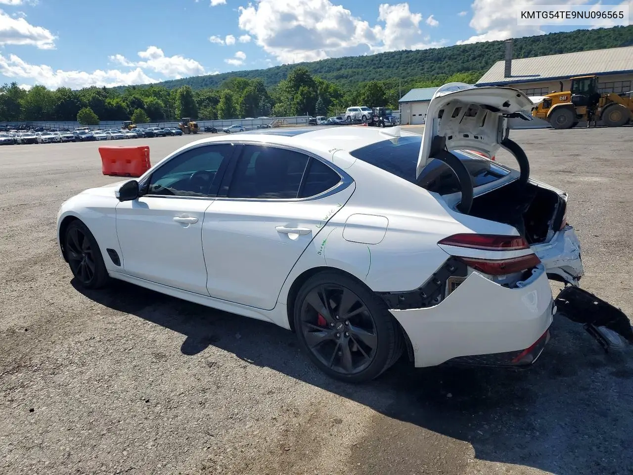 2022 Genesis G70 3.3T Standard VIN: KMTG54TE9NU096565 Lot: 58280036