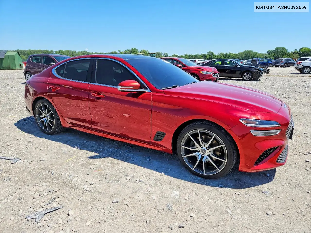 2022 Genesis G70 2.0T VIN: KMTG34TA8NU092669 Lot: 58297946