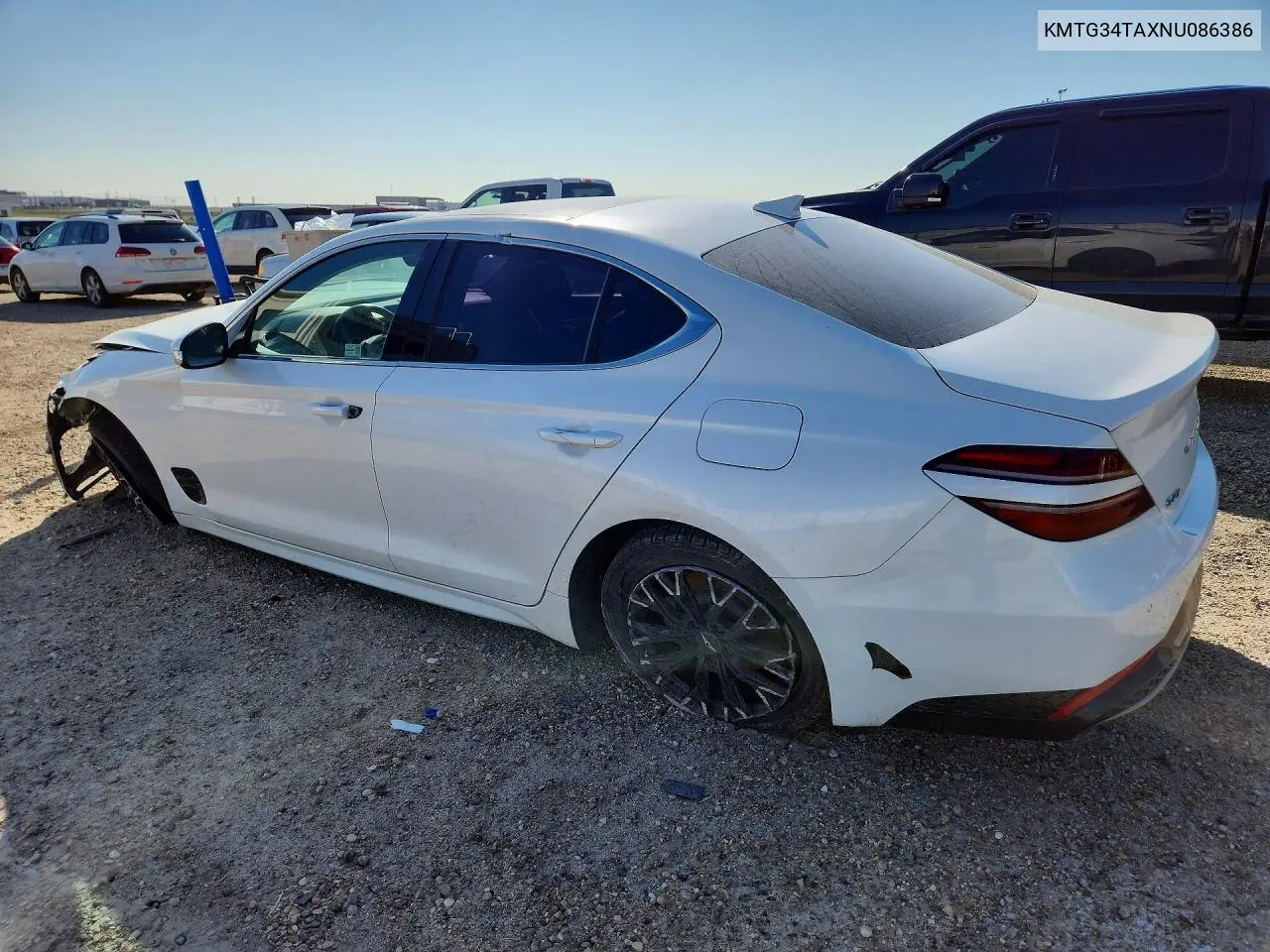 2022 Genesis G70 2.0T VIN: KMTG34TAXNU086386 Lot: 58843886