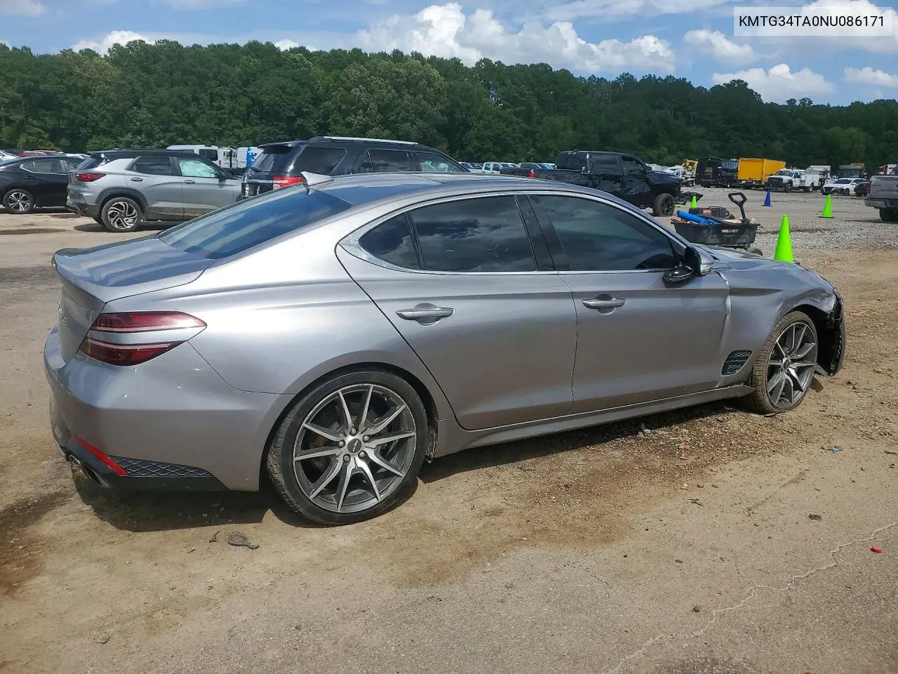 2022 Genesis G70 2.0T VIN: KMTG34TA0NU086171 Lot: 58974996