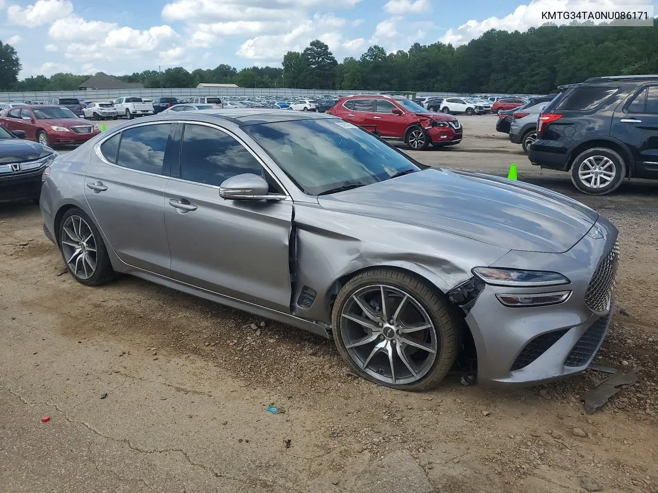 2022 Genesis G70 2.0T VIN: KMTG34TA0NU086171 Lot: 58974996