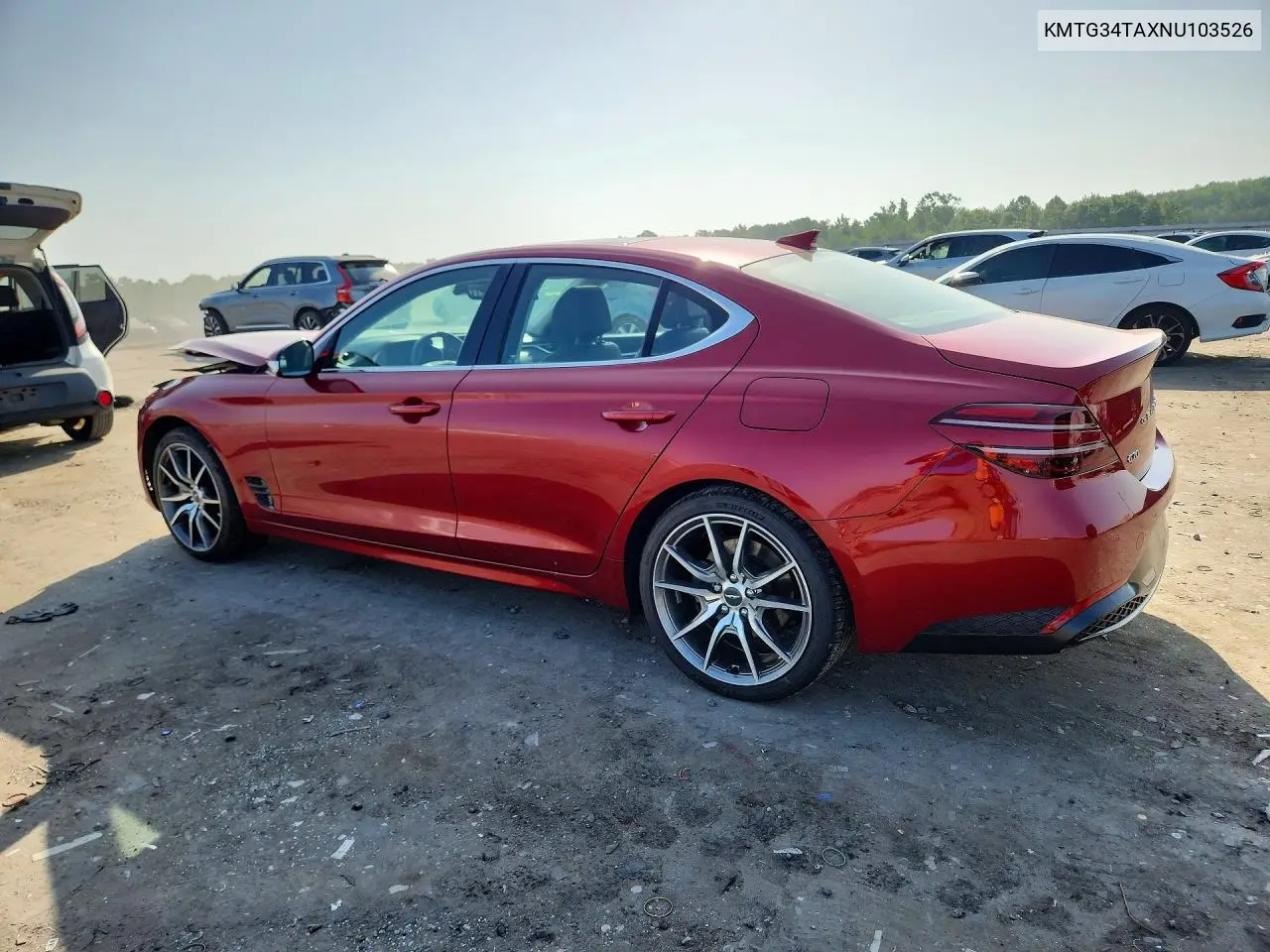 2022 Genesis G70 2.0T VIN: KMTG34TAXNU103526 Lot: 59628586