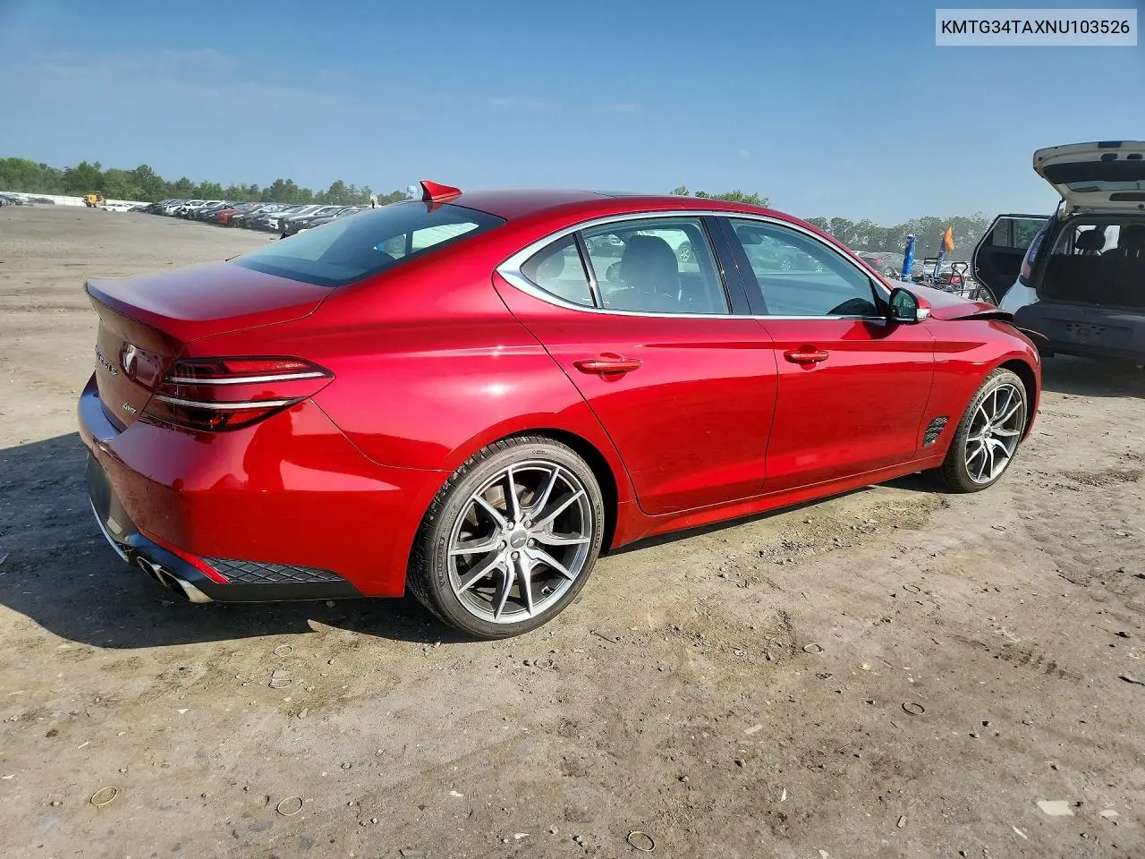 2022 Genesis G70 2.0T VIN: KMTG34TAXNU103526 Lot: 59628586