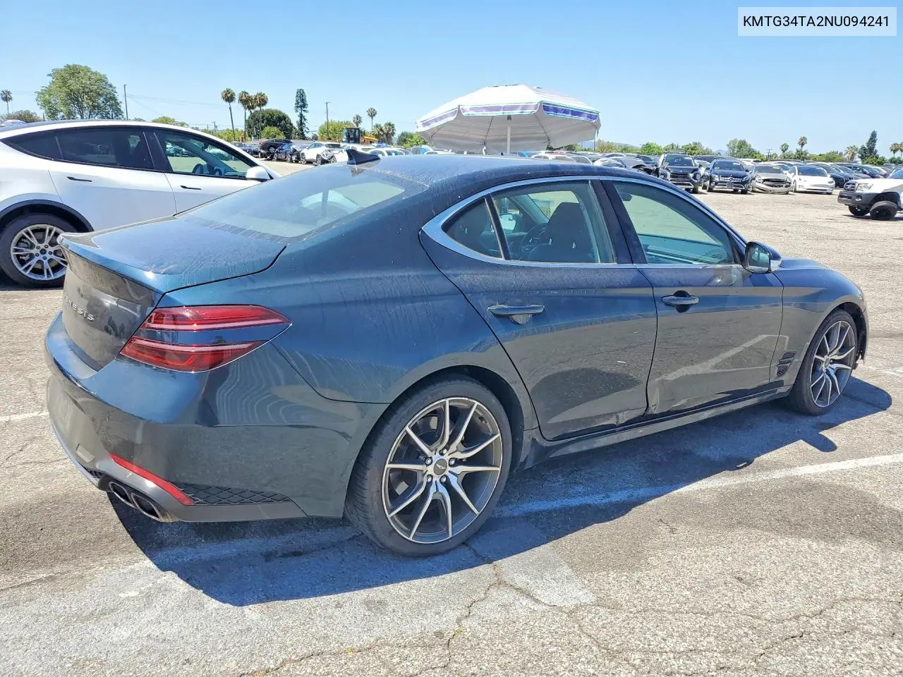 2022 Genesis G70 2.0T VIN: KMTG34TA2NU094241 Lot: 60087946