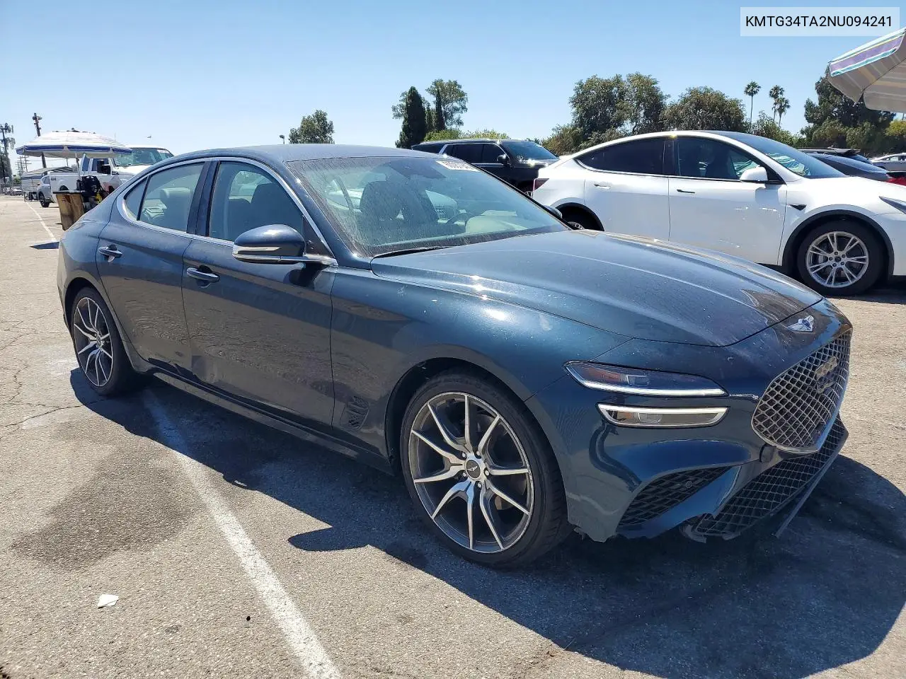2022 Genesis G70 2.0T VIN: KMTG34TA2NU094241 Lot: 60087946