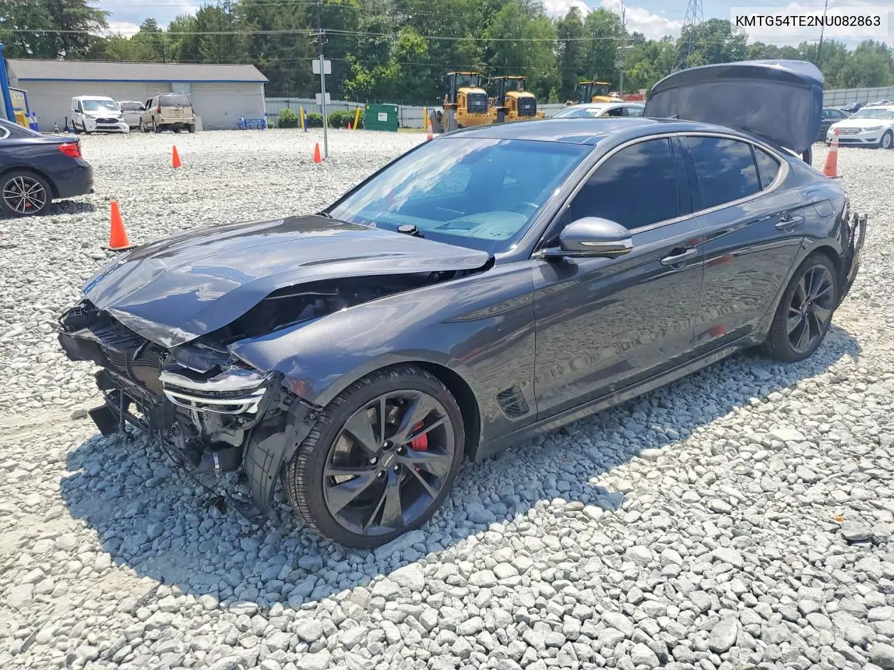2022 Genesis G70 3.3T Standard VIN: KMTG54TE2NU082863 Lot: 60623376