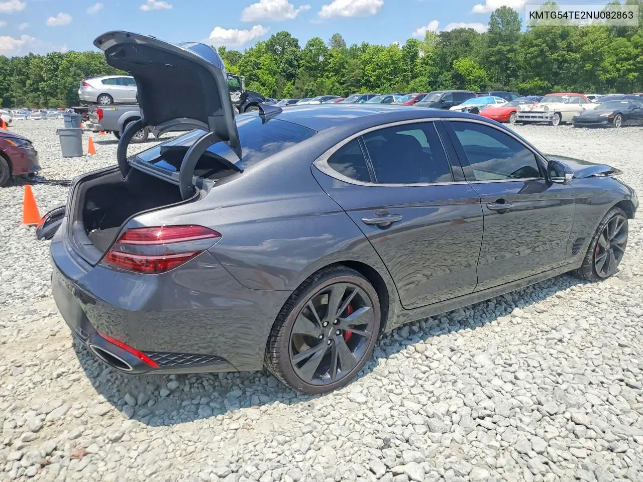 2022 Genesis G70 3.3T Standard VIN: KMTG54TE2NU082863 Lot: 60623376