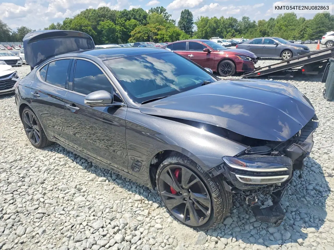 2022 Genesis G70 3.3T Standard VIN: KMTG54TE2NU082863 Lot: 60623376