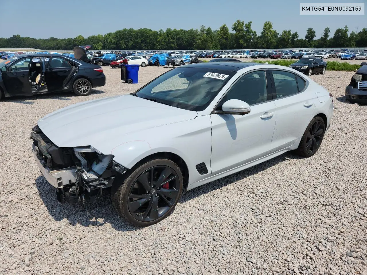 2022 Genesis G70 3.3T Standard VIN: KMTG54TE0NU092159 Lot: 61009626
