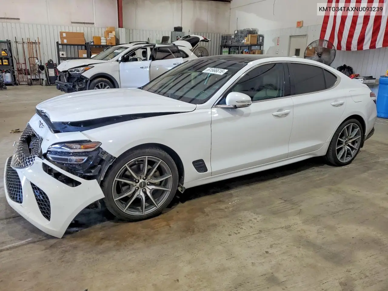 2022 Genesis G70 2.0T VIN: KMTG34TAXNU093239 Lot: 61566616