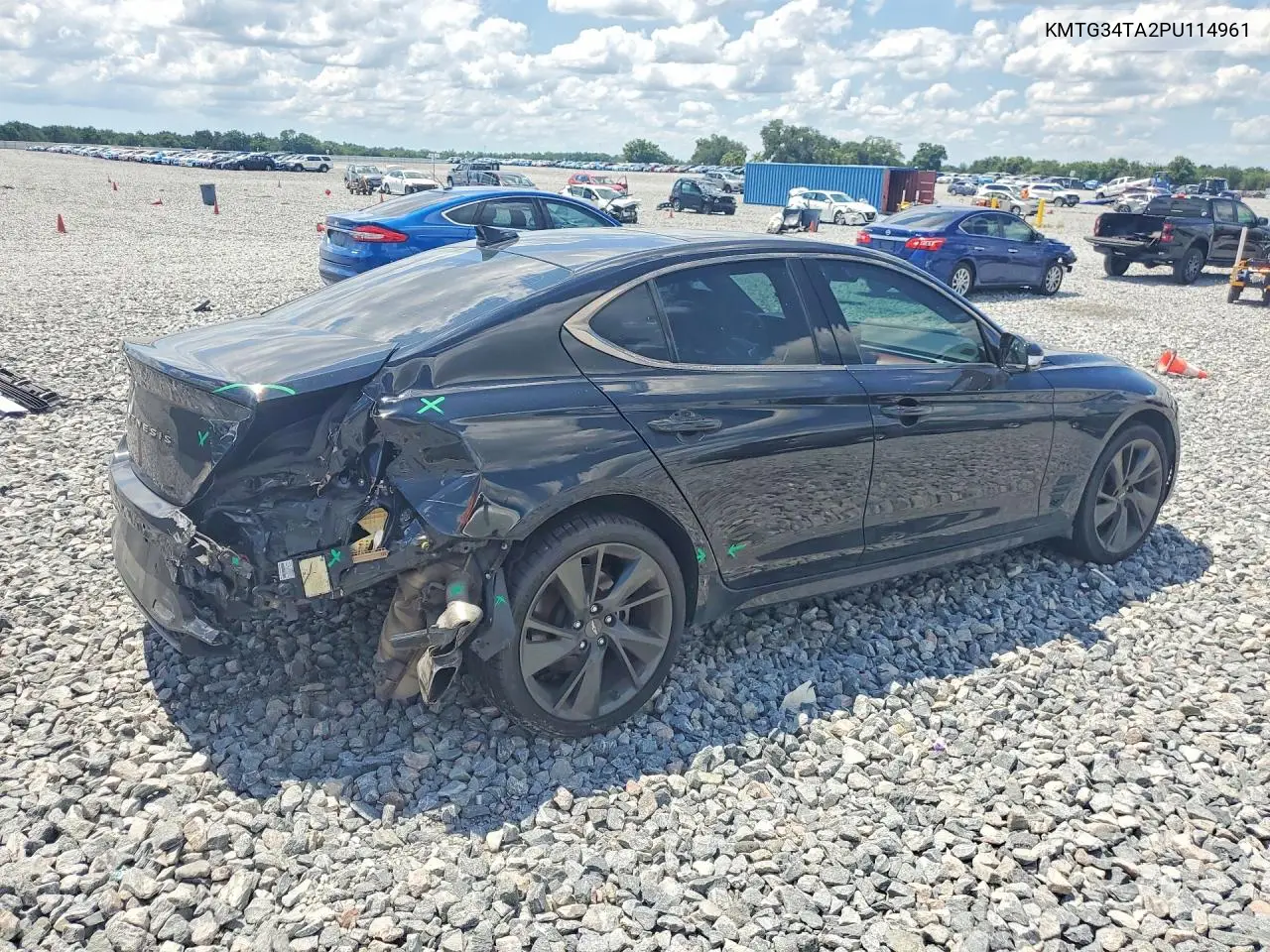 2023 Genesis G70 2.0T VIN: KMTG34TA2PU114961 Lot: 53714286