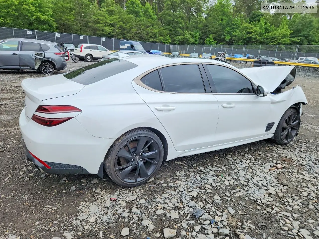 2023 Genesis G70 2.0T VIN: KMTG34TA2PU112935 Lot: 54958816