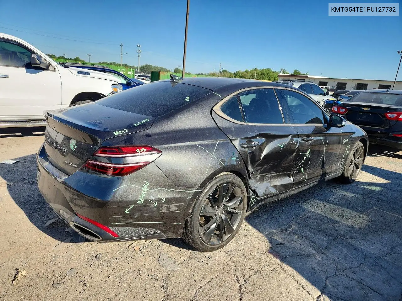 2023 Genesis G70 3.3T Standard VIN: KMTG54TE1PU127732 Lot: 55742556