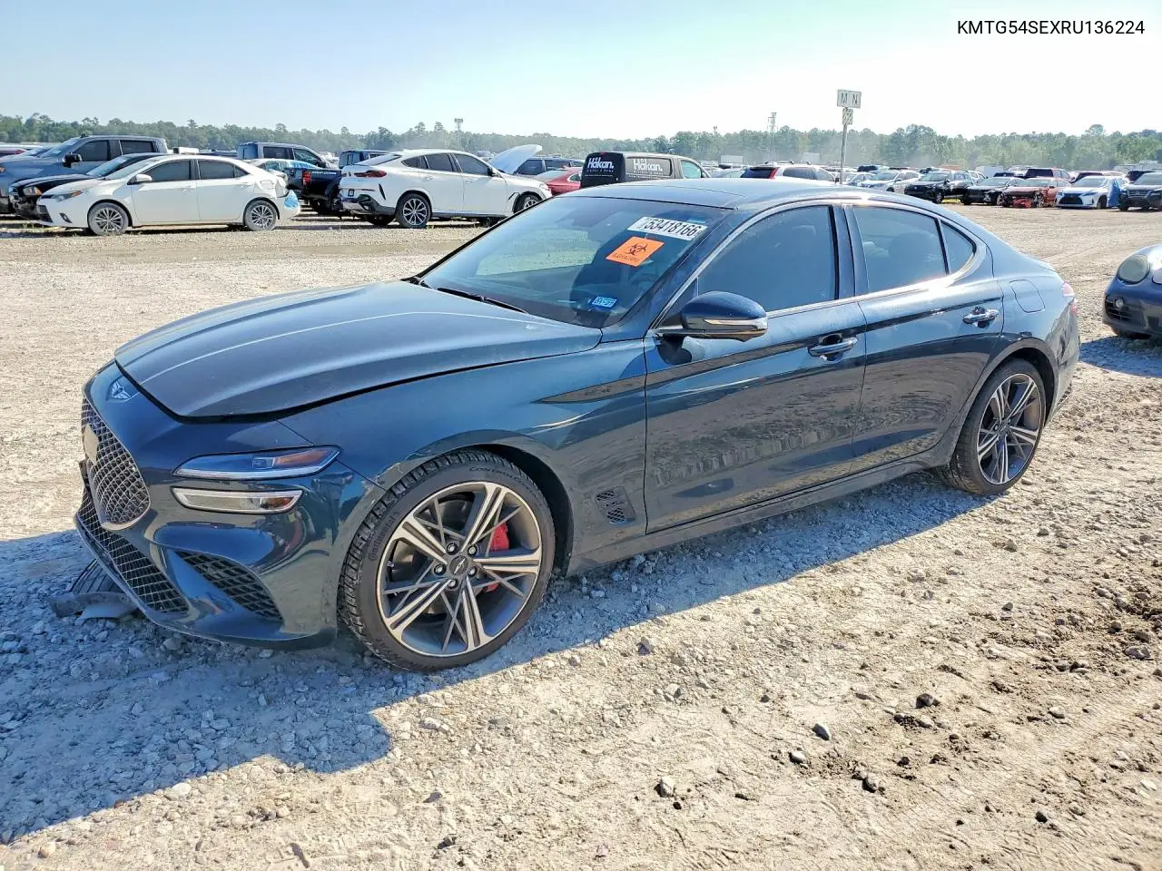 2024 Genesis G70 3.3T Sport Advanced VIN: KMTG54SEXRU136224 Lot: 53418166
