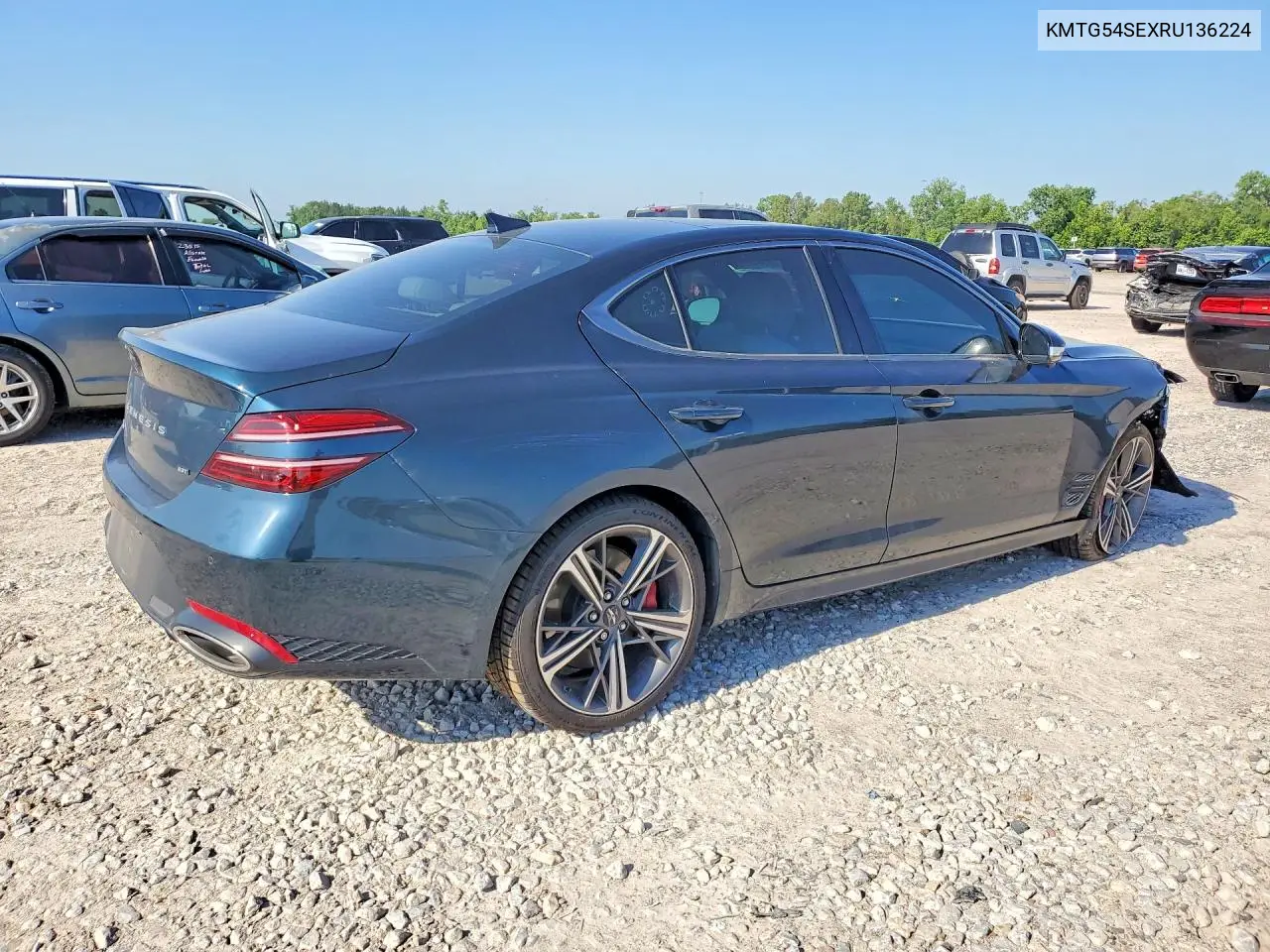 2024 Genesis G70 3.3T Sport Advanced VIN: KMTG54SEXRU136224 Lot: 53418166