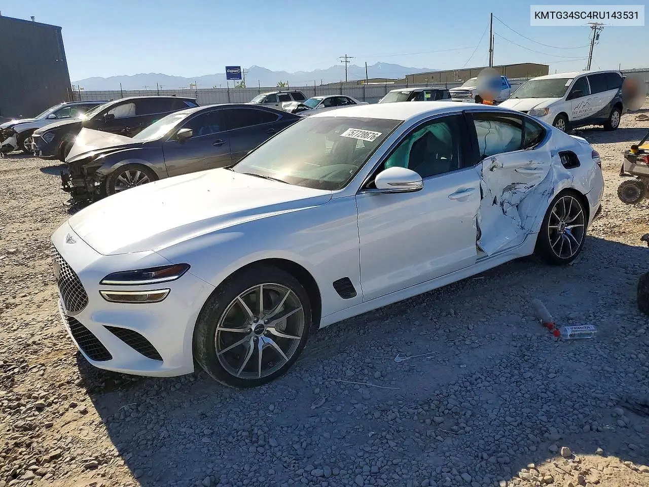 2024 Genesis G70 2.5T Standard VIN: KMTG34SC4RU143531 Lot: 57728676