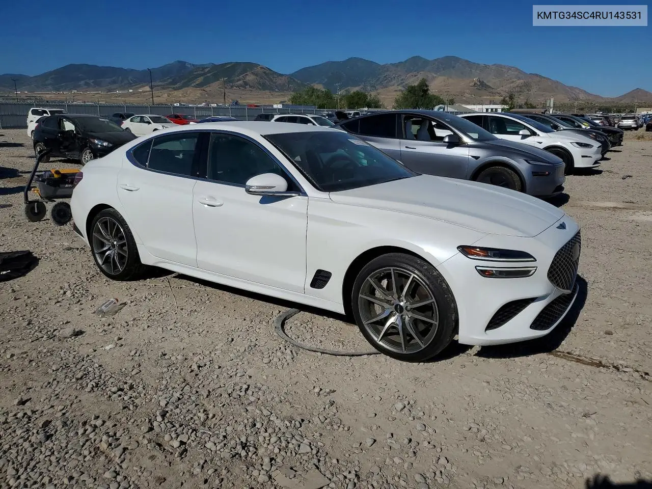 2024 Genesis G70 2.5T Standard VIN: KMTG34SC4RU143531 Lot: 57728676