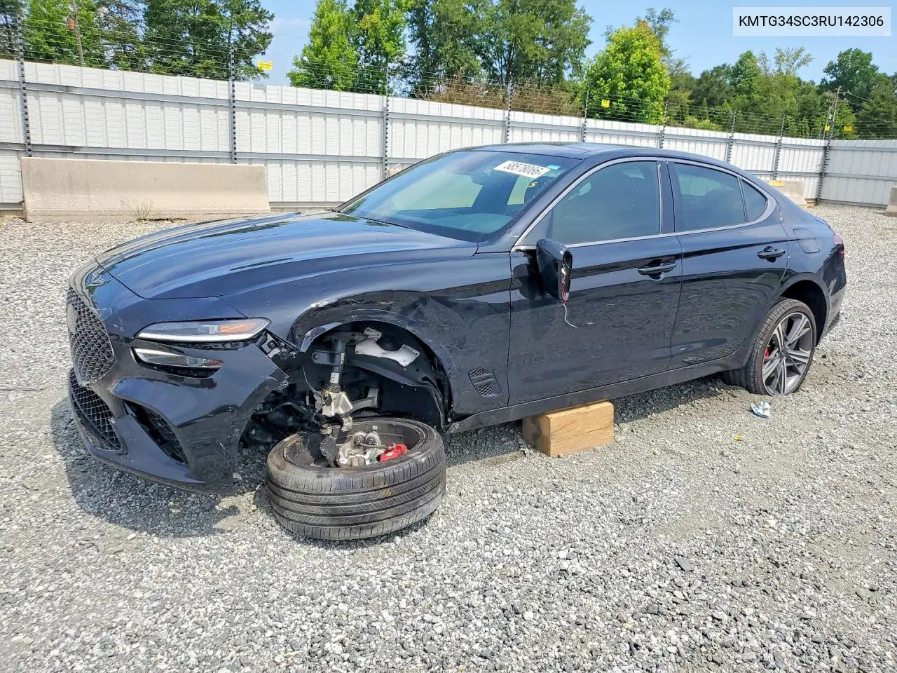 2024 Genesis G70 2.5T Standard VIN: KMTG34SC3RU142306 Lot: 58578066