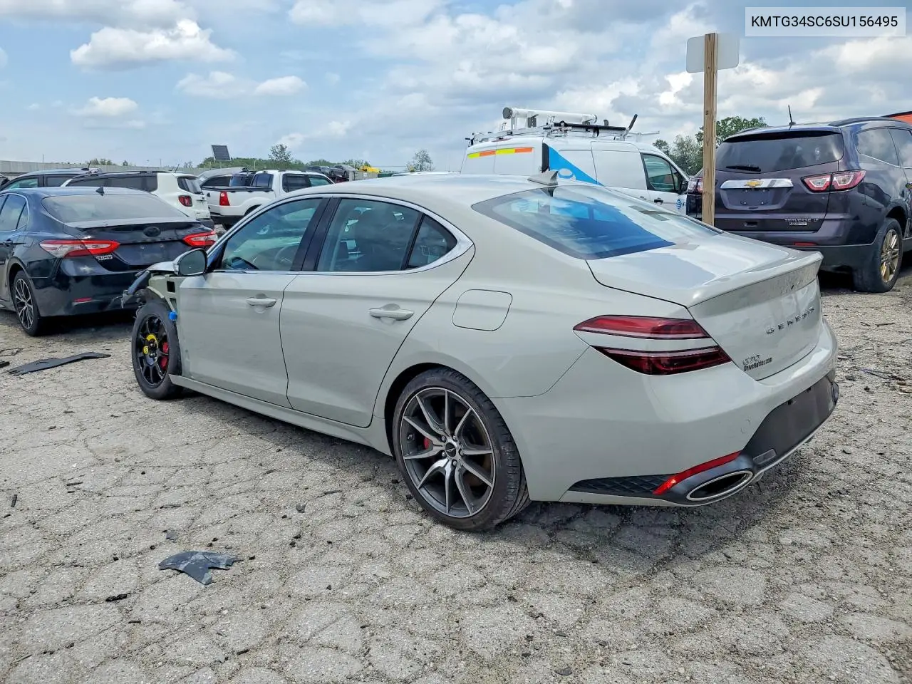 2025 Genesis G70 2.5T Standard VIN: KMTG34SC6SU156495 Lot: 54072656