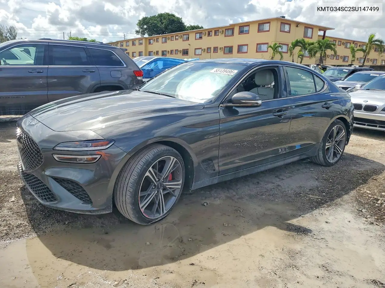 2025 Genesis G70 2.5T Sport Prestige VIN: KMTG34SC2SU147499 Lot: 55139496