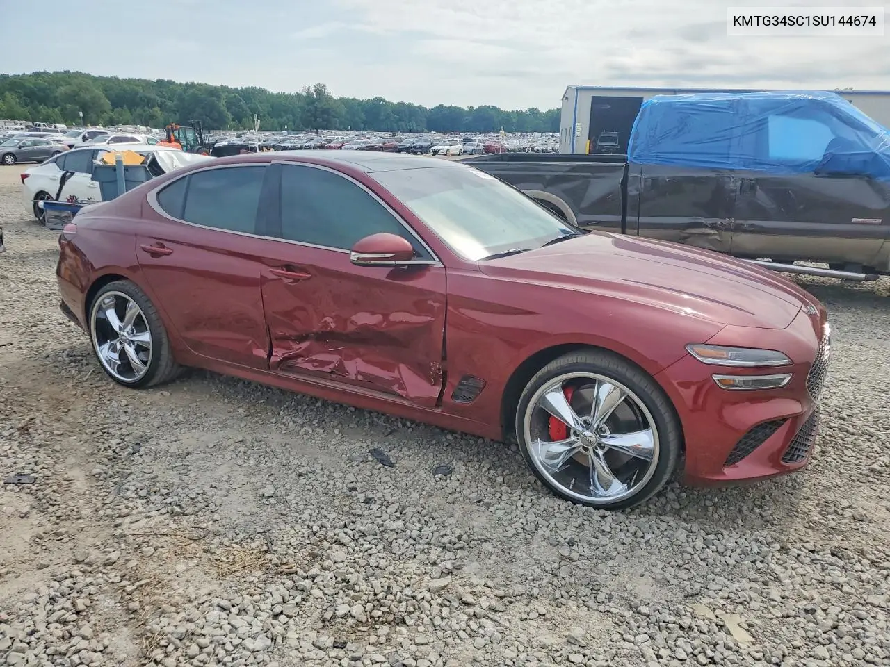 2025 Genesis G70 2.5T Sport Prestige VIN: KMTG34SC1SU144674 Lot: 56246416