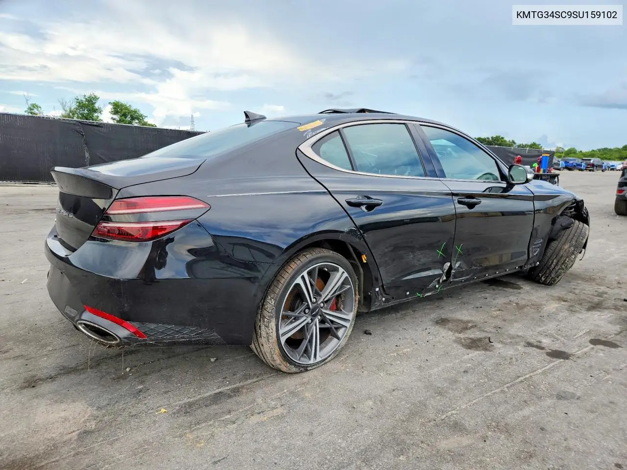 2025 Genesis G70 2.5T Sport Prestige VIN: KMTG34SC9SU159102 Lot: 56626366