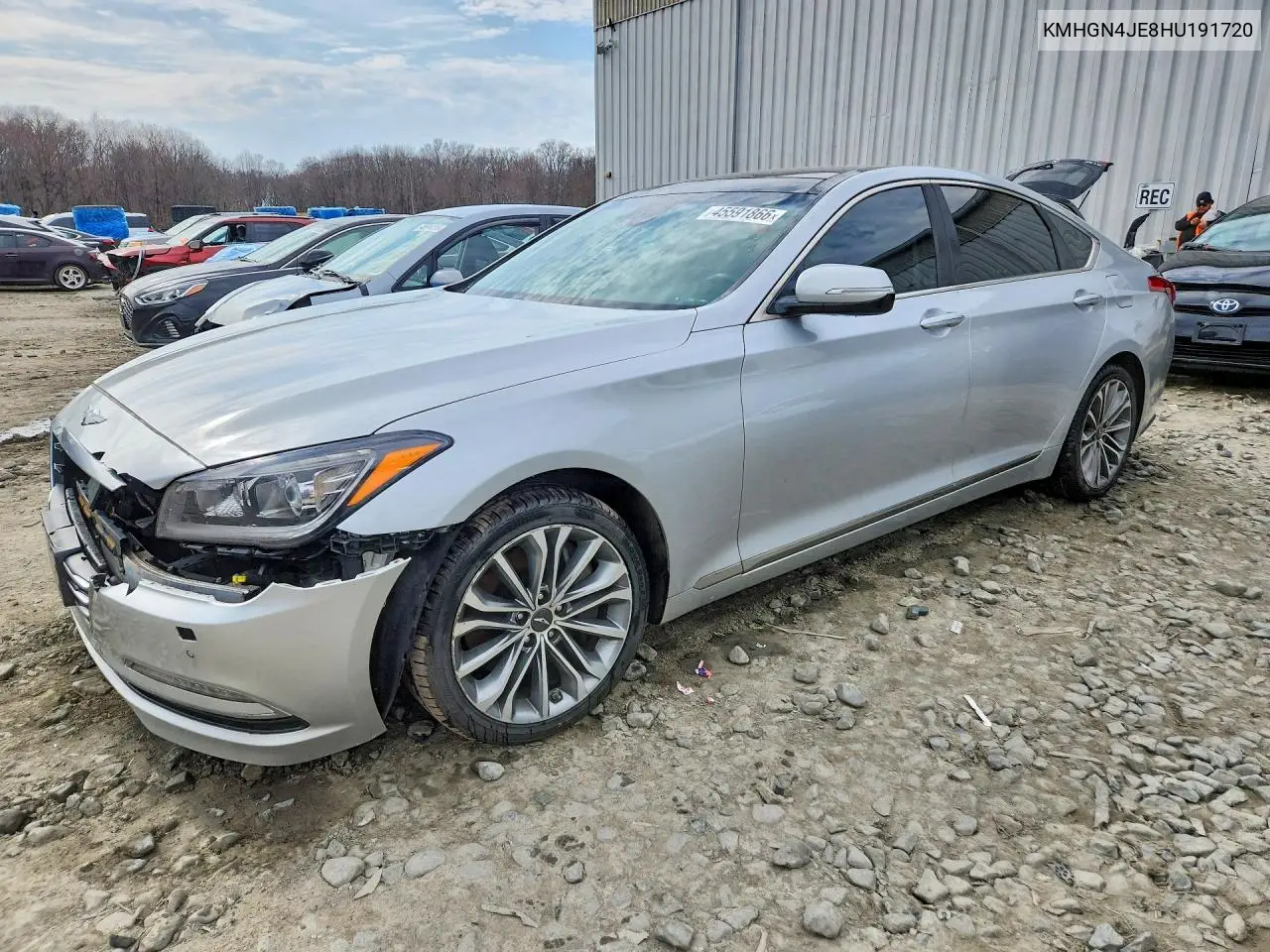 2017 Genesis G80 3.8 VIN: KMHGN4JE8HU191720 Lot: 45591866