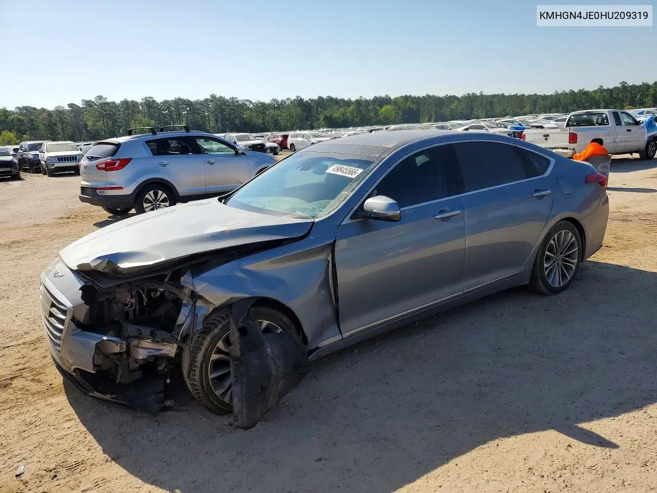 2017 Genesis G80 3.8 VIN: KMHGN4JE0HU209319 Lot: 49845566