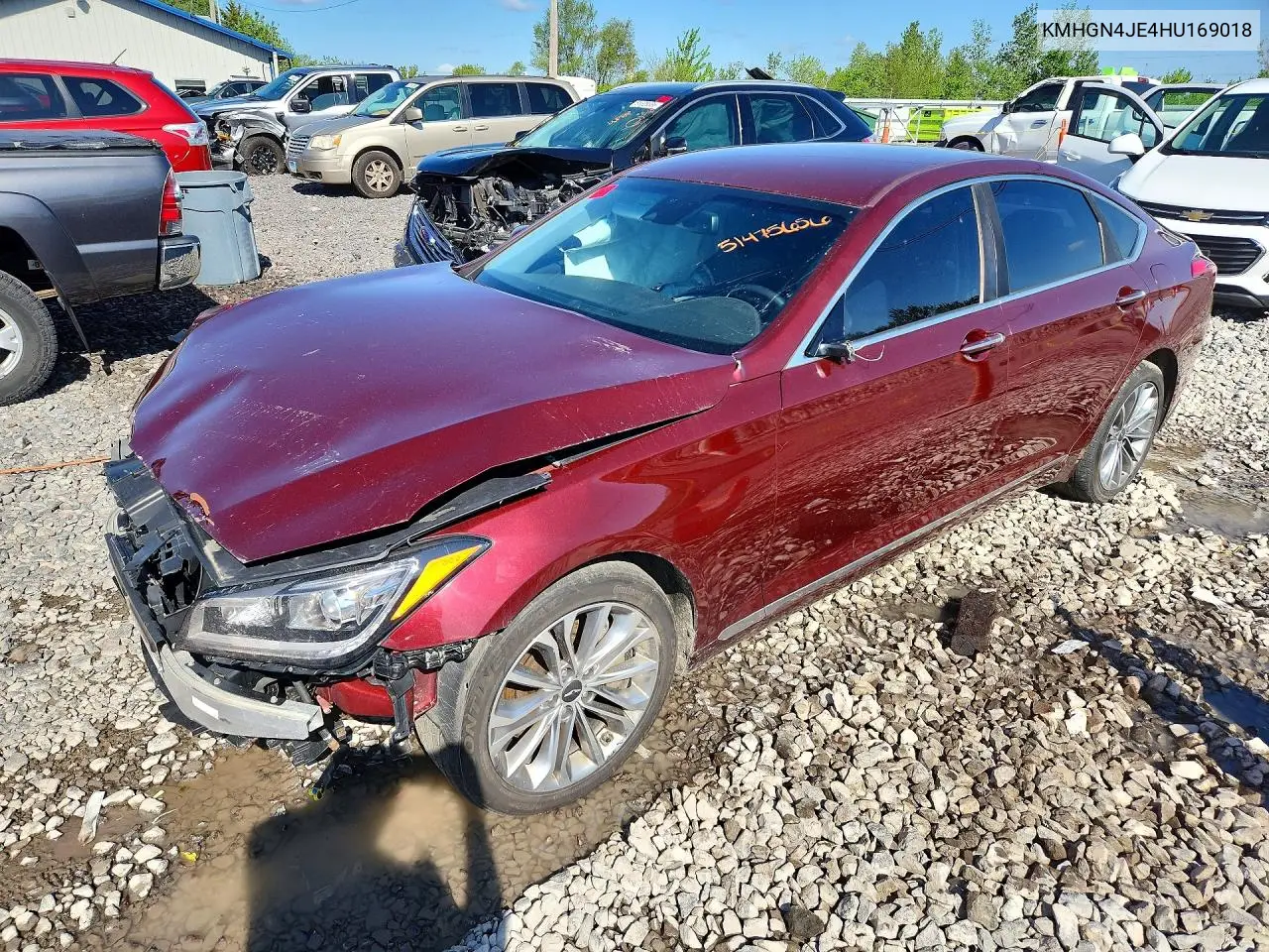 2017 Genesis G80 3.8 VIN: KMHGN4JE4HU169018 Lot: 51475656